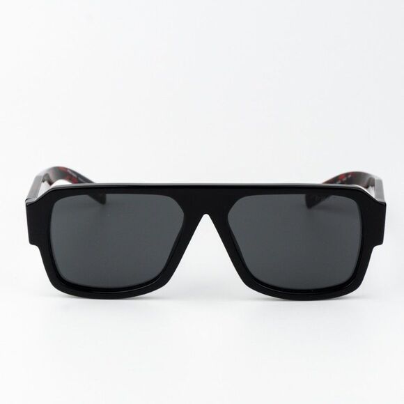 Prada Sunglasses Black Dark Grey Pilot PR22YS 1AB5S0 BRAND NEW - Picture 1 of 10